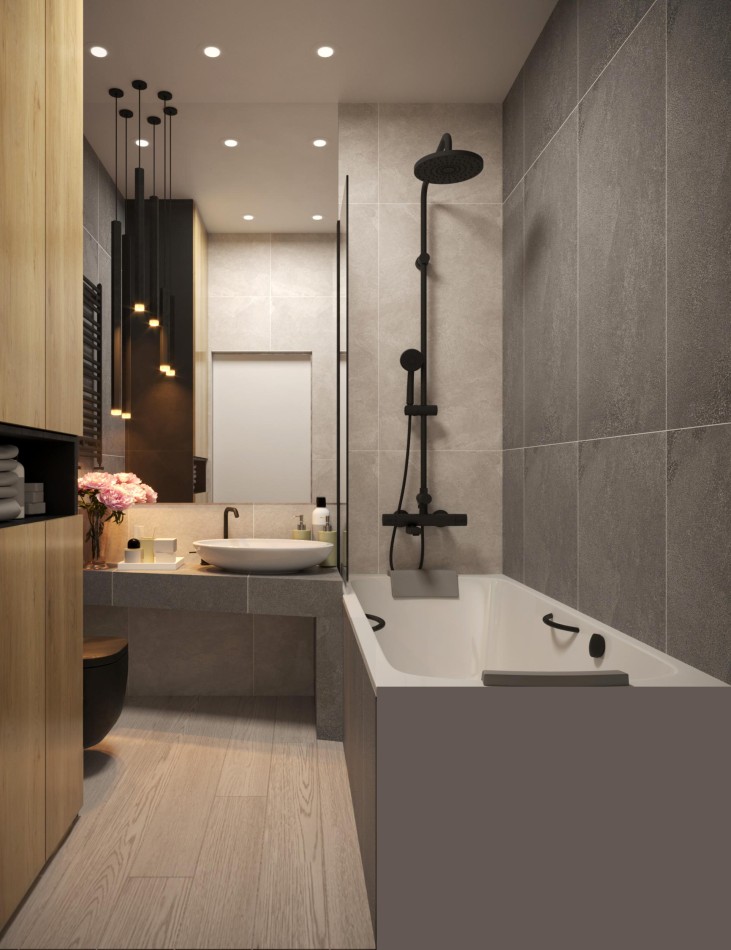 Керамогранит в ванной