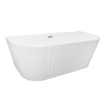 Ванна акриловая AZARIO VERANO 1700х750х580 пристенная в комплекте с сифоном и металлической рамой (AZ-6607C)