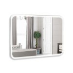 Зеркало AZARIO Стив 800х680 c подсветкой и диммером, сенсорный выключатель, подогрев (ФР-00001503)
