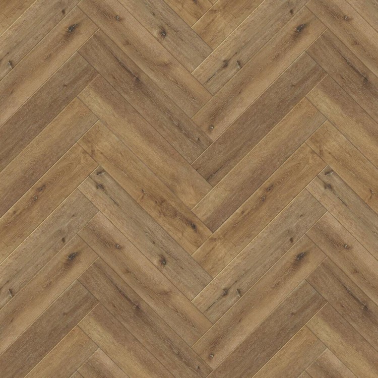 Полимерный пол SPC CronaFloor Herringbone 2.0 Дуб Грас H017